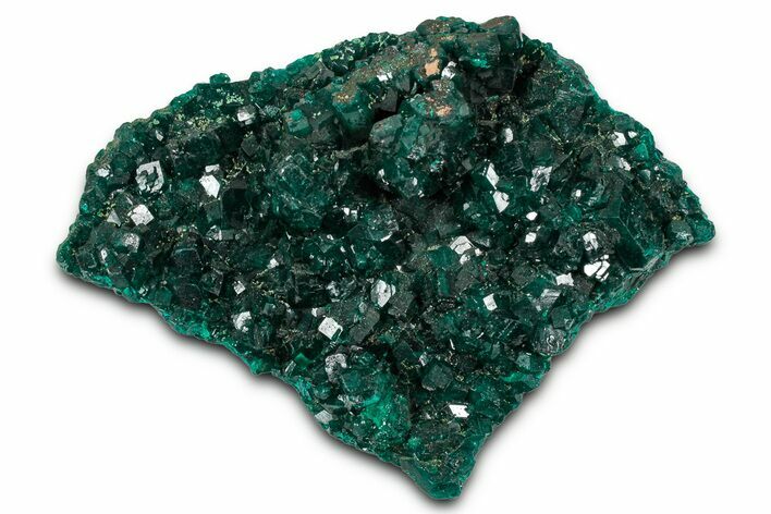Sparkly, Emerald-Green Dioptase Crystals - Congo #343363